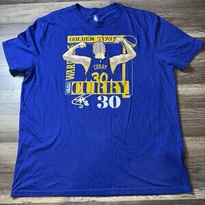 NBA Golden State Warriors Steph Curry #30 Men 2XLShort Sleeve Graphic T-SHIRT